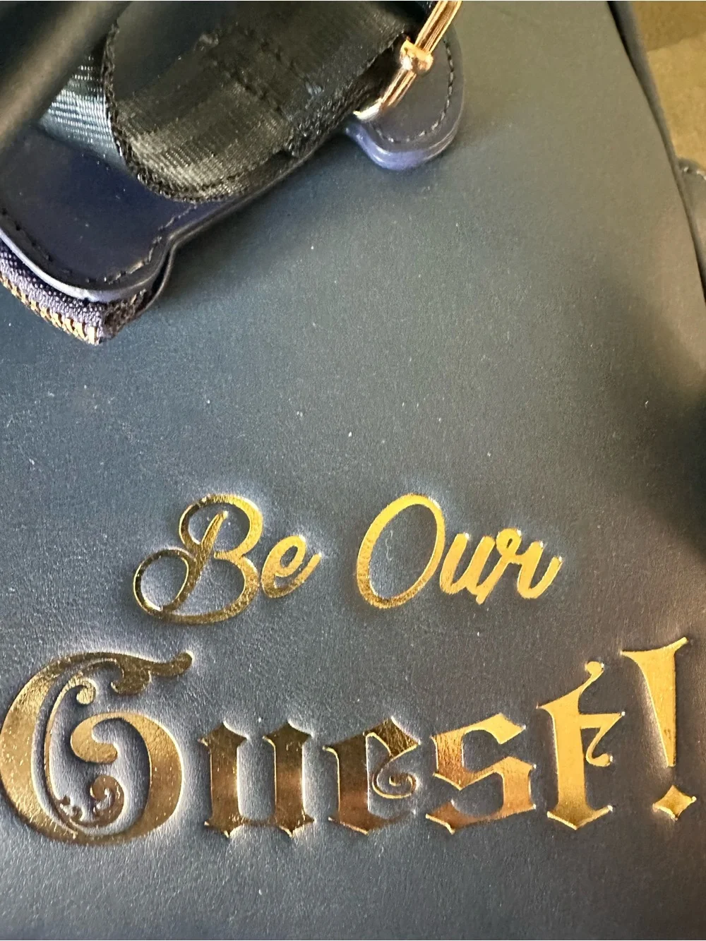 Navy Blue Disney Beauty & the Beast Lumière Backpack - Picture 7 of 14